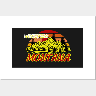 whitefish montana men women boy girl friends Posters and Art